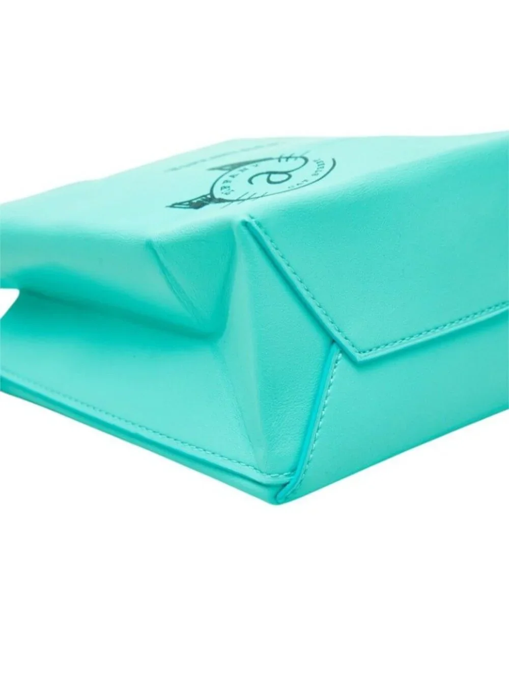 Tiffany & Co Cat Street Mini Shopping Tote Crossbody Shoulder Bag 2-Way Blue